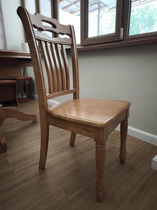 Meiya Furniture Обеденный стол + 6 стульев из натурального дерева