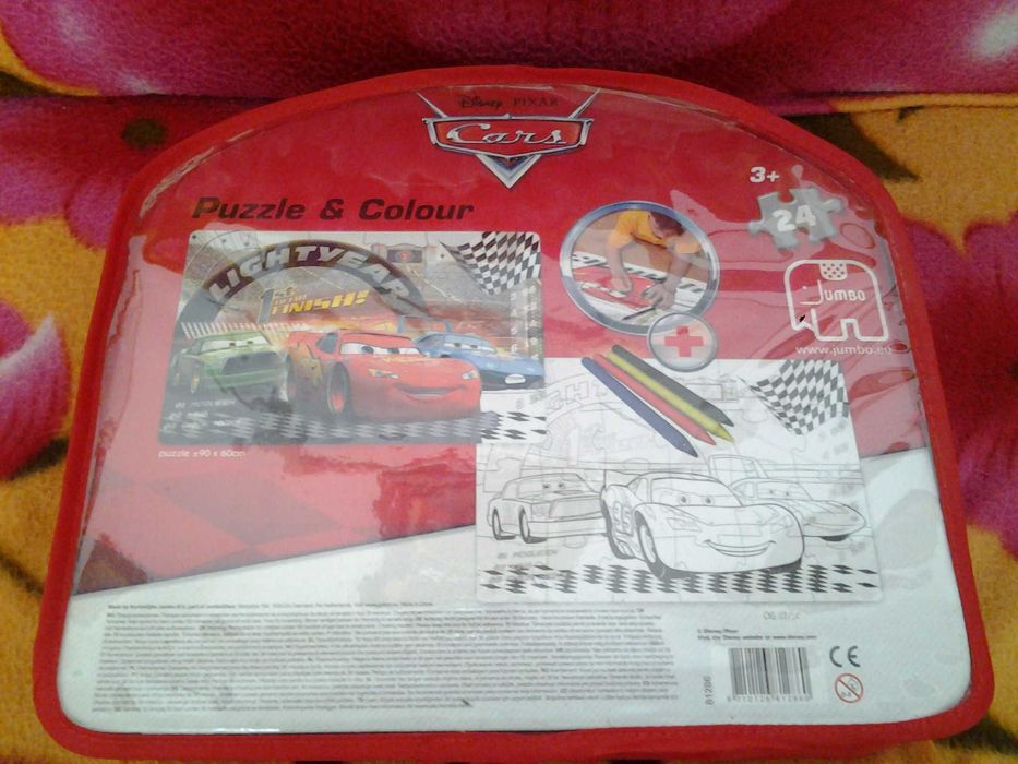 **Disney Cars McQueen Puzzle and Colour | 60*90 cm | jucarie copii