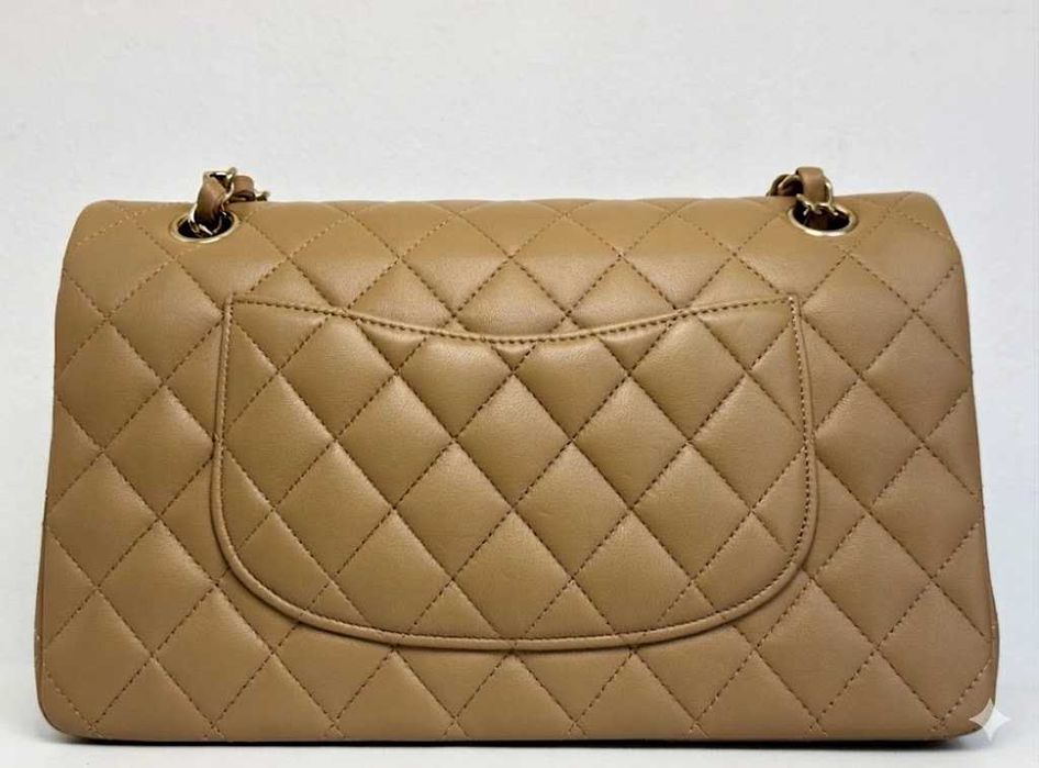 Geantă Chanel din Piele Bej, Poseta Chanel din Piele Crem