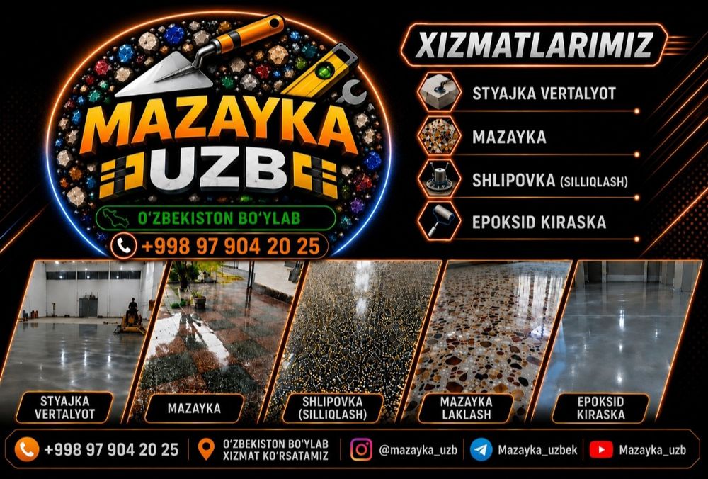 Styajka vertalyot, Mazayka, Shilipovka, Lak, Epoksidpol, Styashka