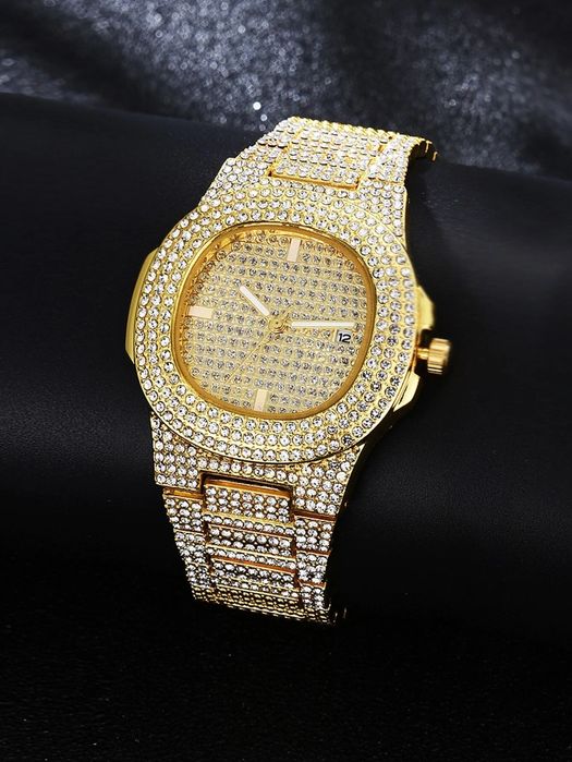 Ceas Otel Inoxidabil cu Strasuri Dama și Barbati Nou