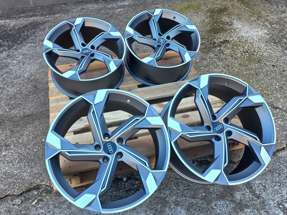 20"AUDI Rotor26 Matt Gunmetal Polish 9Ж ет30 A5 A6 A7 A8 Q3 Q5 Q7 Нови