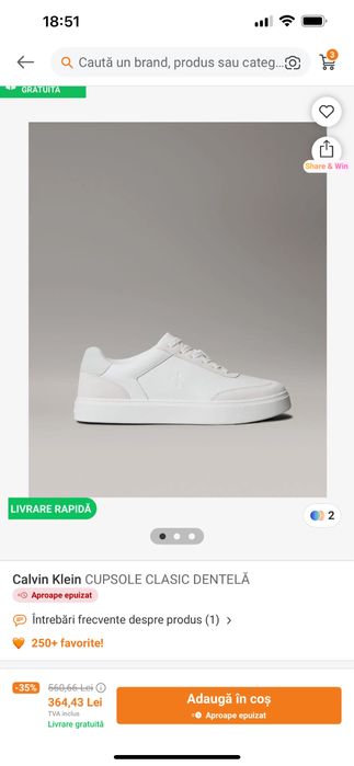 Sneakersi Calvin Klein