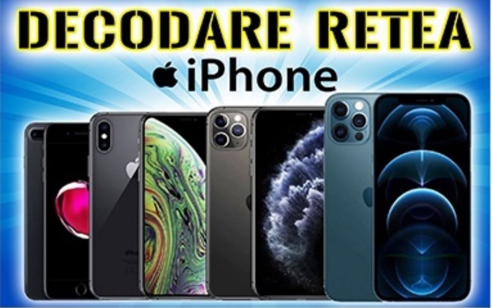 Decodări de retea Iphone 4S-15 PRO Max