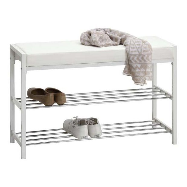 Поставка за обувки с тапицерия от еко кожа