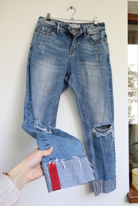 Blugi Girlfriend rupți XS