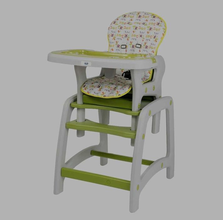 Scaun de masa Juju Eat and Play Verde