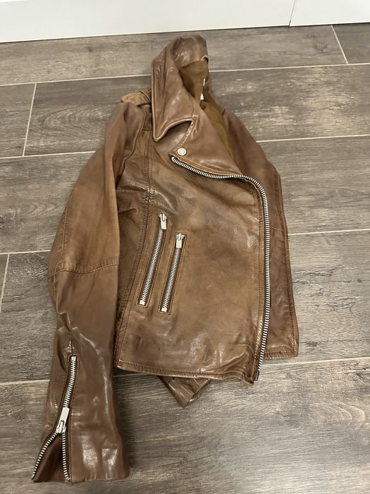 Куртка кожаная размер S