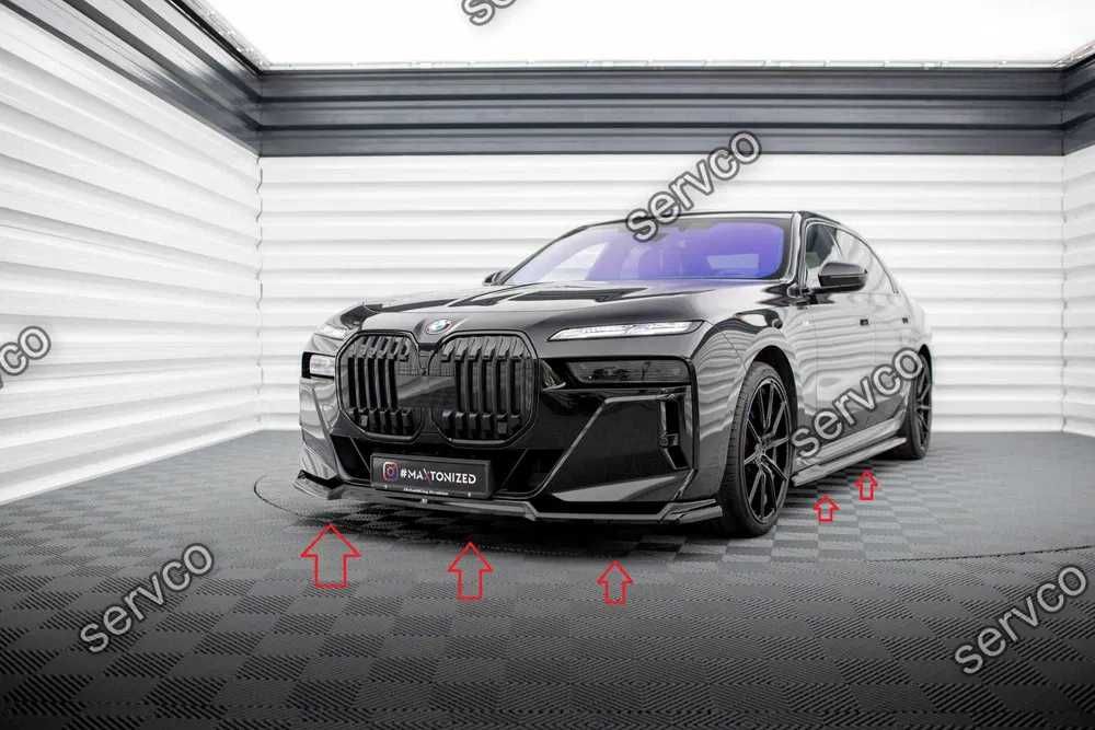 Body kit tuning Bmw Seria 7 G70 M-Pack 2022 ( Prelungire bara spate + Praguri )
