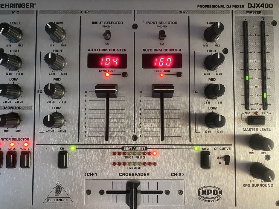 Gemini PS / Behringer DJX400 / VMX300. ( linie / instrumente)