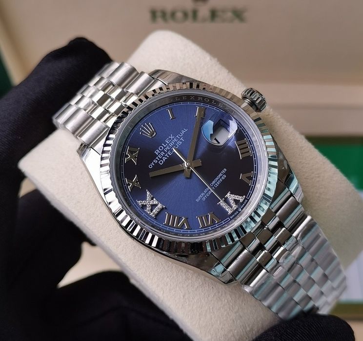 Ceas Rolex Oyster Perpetual Datejust Albastru