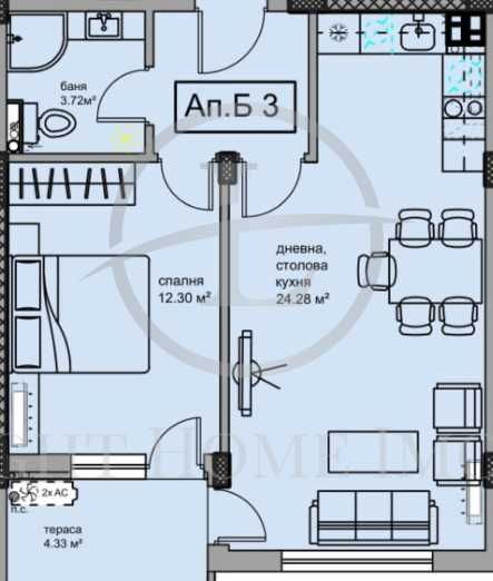 Продава се Двустаен апартамент в Пловдив, Център - 70 кв.м за 1380 €/кв.м - Снимка #2