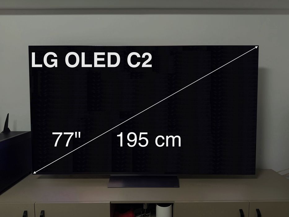 LG OLED77C2 - smart TV televizor - 77"  195 cm - 120Hz G-Sync FreeSync