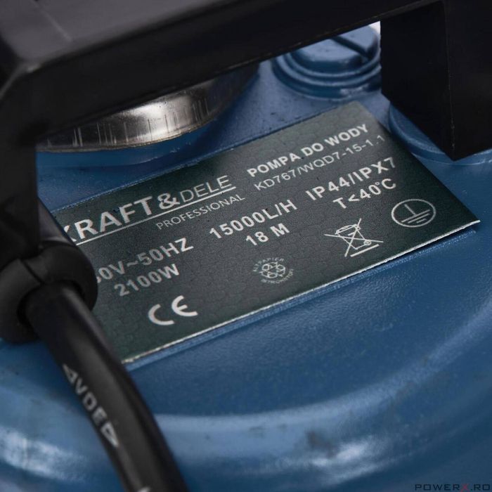 Pompa pentru apa curata si murdara, 2100 W, 1'', Kraft