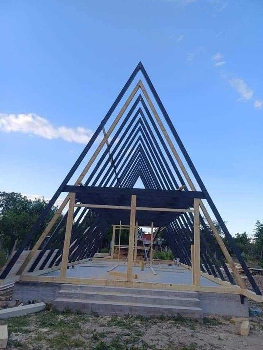 Vand casa modulara , constructie pe structura metalica, cabane