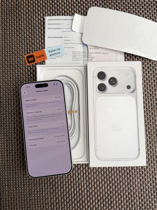 НОВ! *ЛИЗИНГ* iPhone 17 Pro 256Gb Silver 24М ГАРАНЦИЯ