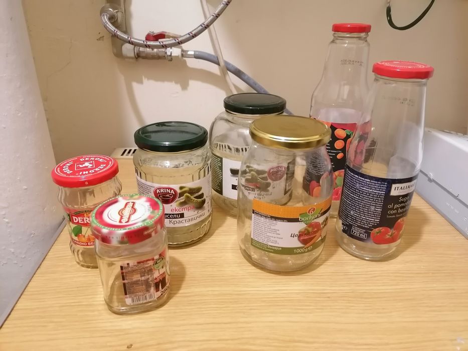 Буркани на винт всякакви големини, затварячкa за Омния