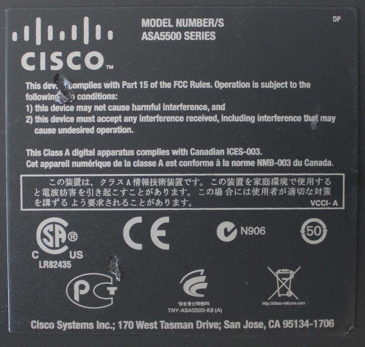 Cisco ASA 5520 firewall