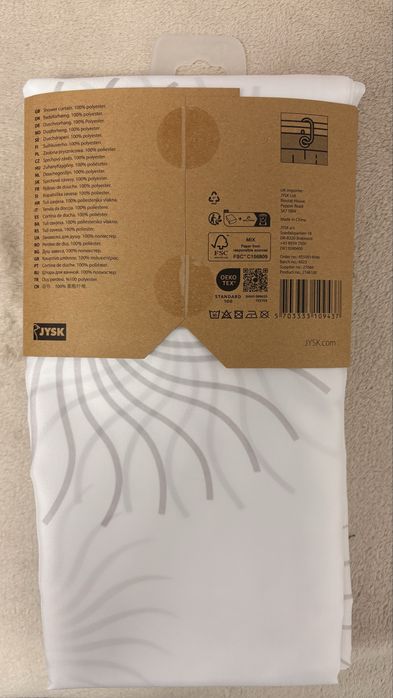 Текстилна завеса за баня 180/230