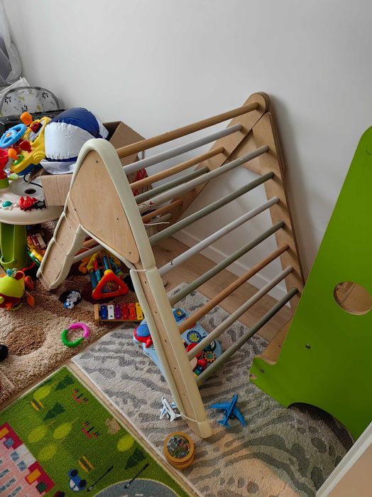 Triunghi Pikler cățărat cu rampa copii