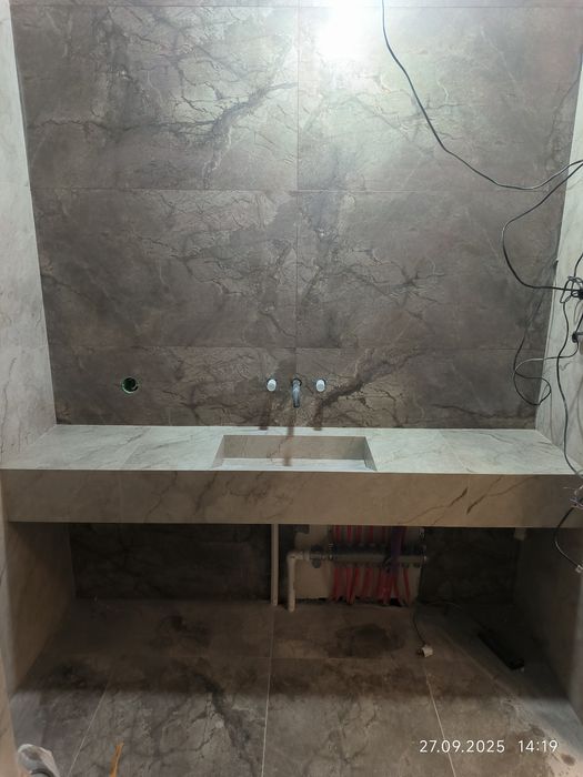 Умывальник из керамогранита на заказ