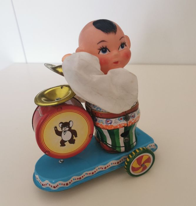 Jucarie chinezeasca, Tobosar, MS 765, in cutia originala si cu cheita