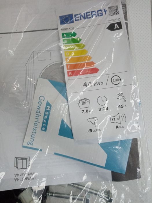 Mașina de spălat noua Hanseatic clasa A! Oferta imbatabila