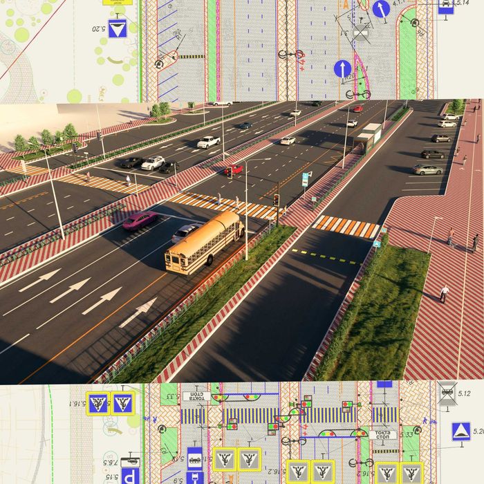 Нужно показать дорогу или мост, а проекта ещё нет?