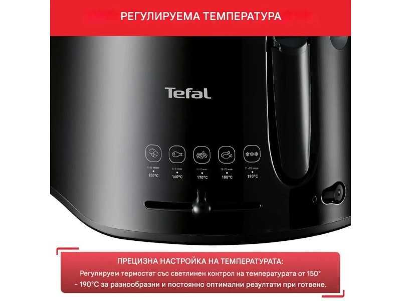 Фритюрник с Регулируем Термостат Tefal FF 1078 Maxi Fry 2L, 1900 W