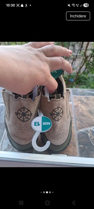 Adidași drumeție copii din piele naturală,  Mothercare, Vera Pelle (32)