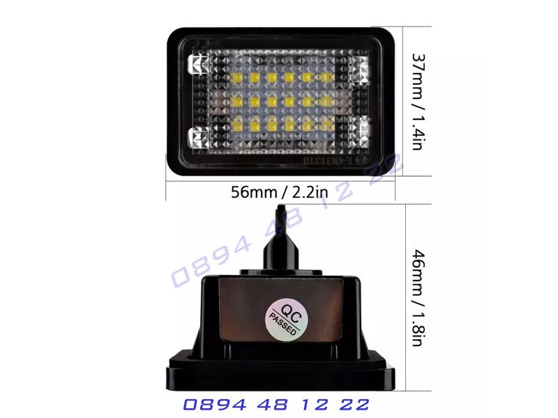 Mercedes GLK X204 07-13 LED диодни плафони за заден номер за ГЛК x204