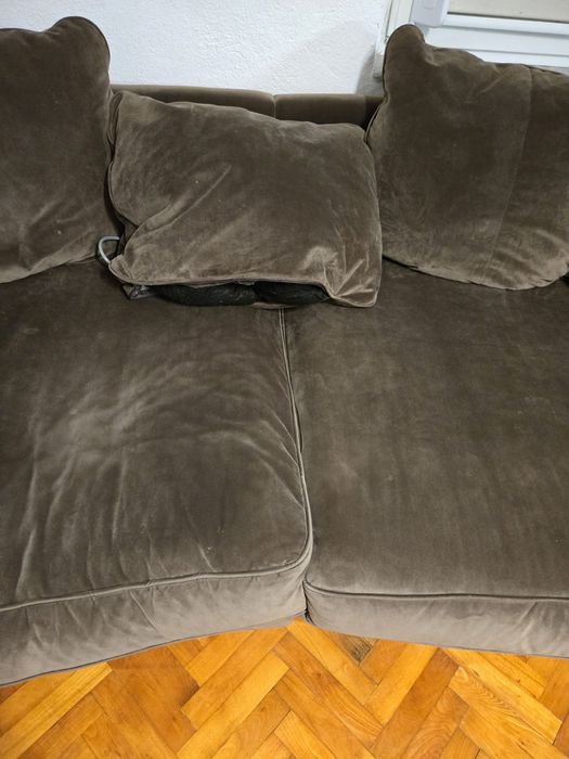 Диван кафяв 275см