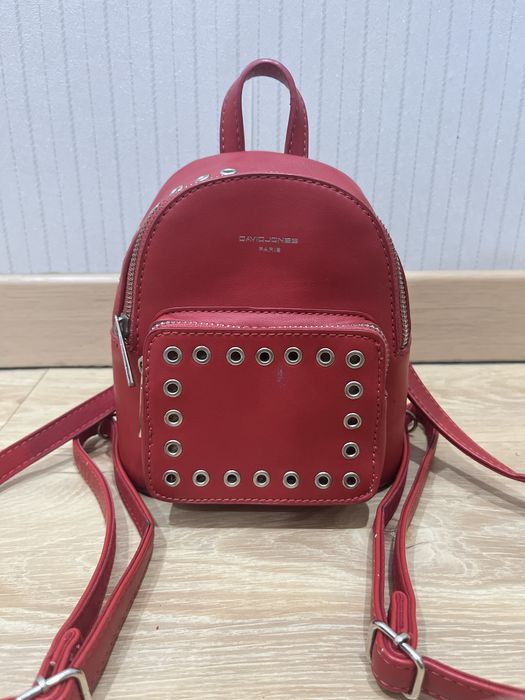 Мини рюкзак красный DavidJones, торг есть