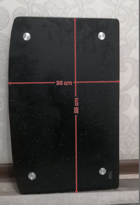 Стекло толстое чёрный