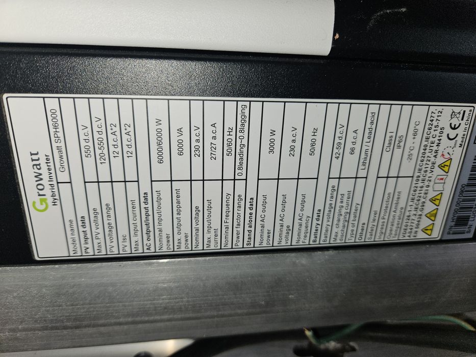 Growatt  sph 6000