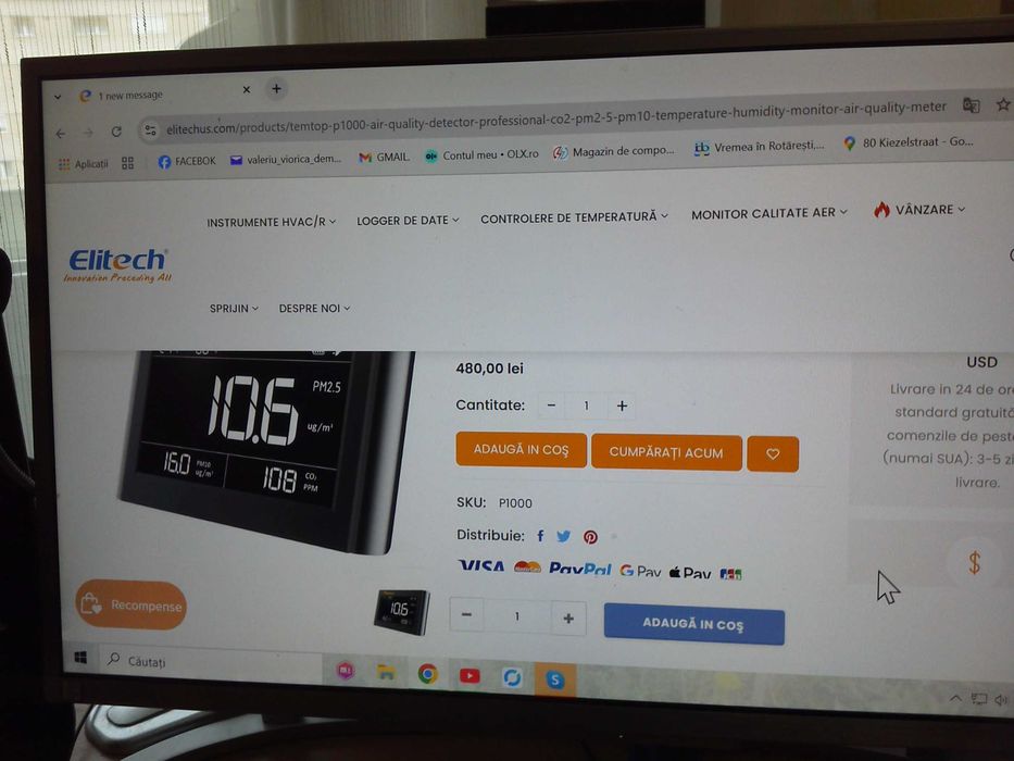 Monitor Calitatea Aierului.