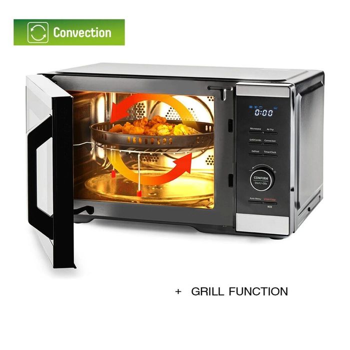 Нова микровълнова фурна MUHLER MO 979 Air Plus, 1450W, 27L 5в1  Грил  Конвекция Инокс