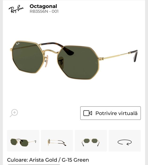 Ochelari de soare, Ray Ban. Noi, cutie+toc