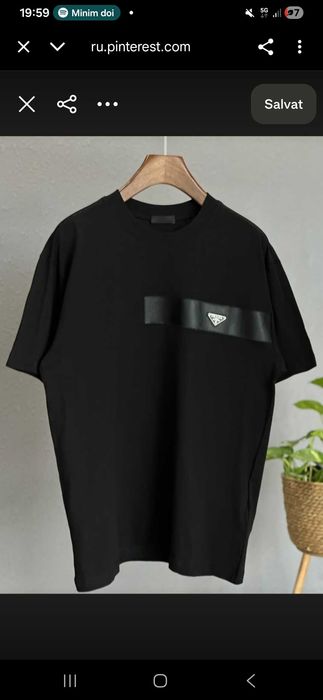 Tricou Prada(eticheta,cod qr si codurile de cand l am cumparat (L)