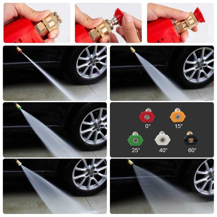 Пистолет за водоструйка съвместим с всички видове водоструйки и парост