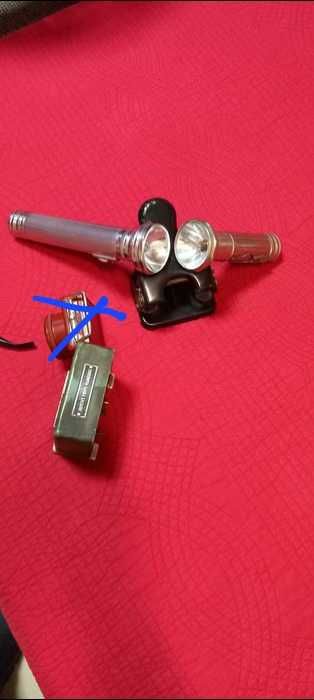 Продавам стари металически,ръчни прожектори