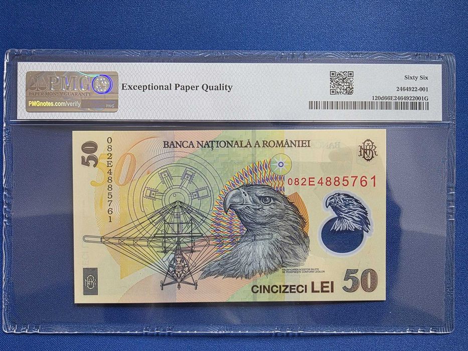Bancnote de circulatie, ani rari, gradate PMG UNC