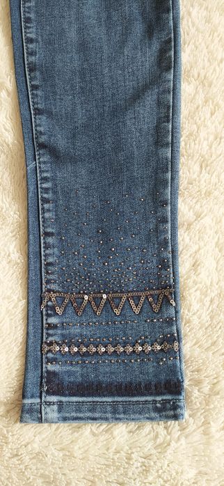 Blugi pentru fete, moderni, mărimea M, bleumarin