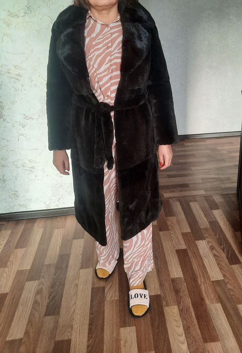 Шуба натуральная из стиженного Бобра   , англиский норков