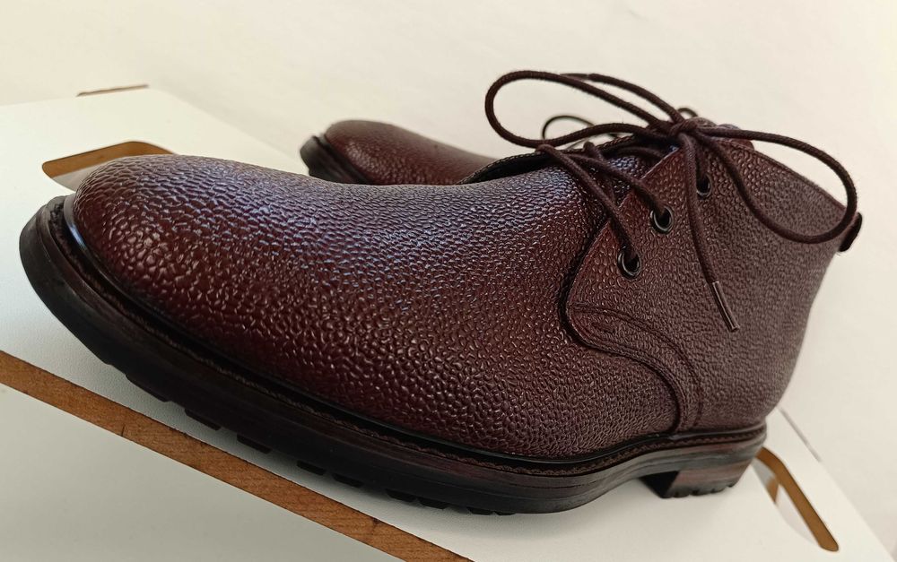 Ghete lace up 41.5 42 plain toe premium Calvin Klein piele naturala