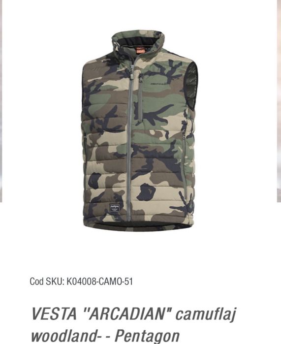 Vestă piele întoarsă și îmblănită..și una Camuflaj Army…