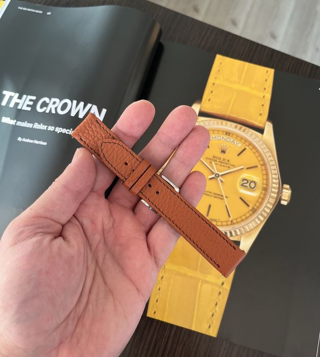 Curea pentru ceas din piele naturala Epsom handmade