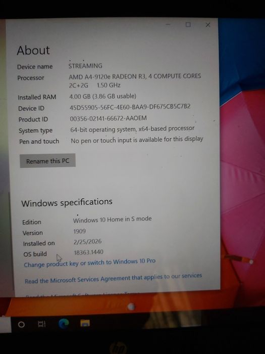 Laptop HP Stream 14 inch - Full HD