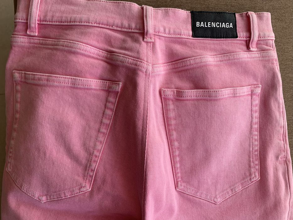 Blugi Balenciaga Pink Skinny - Mărime etichetă 32 (Se potrivesc M)