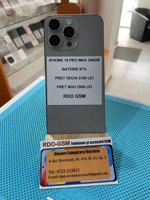 Iphone 15 Pro Max 256Gb Neverlock/Garantie